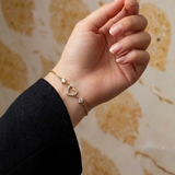 Golden Heart Spark Bracelet
