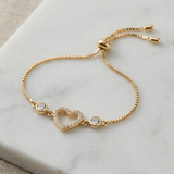 Golden Heart Spark Bracelet